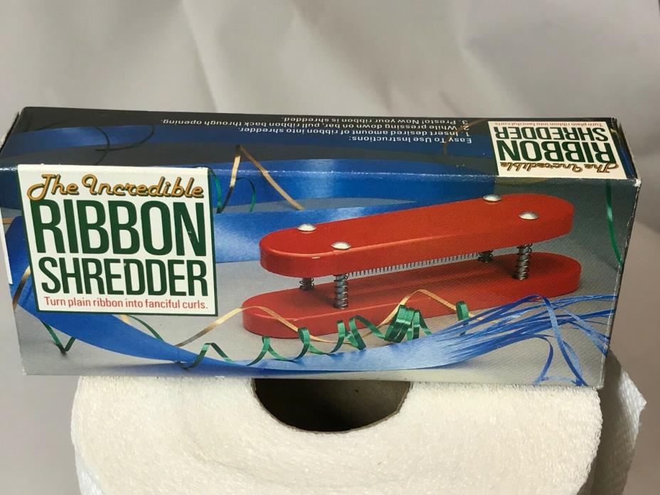THE INCREDIBLE RIBBON SHREDDER Gift Wrapping, Crafts - With Box