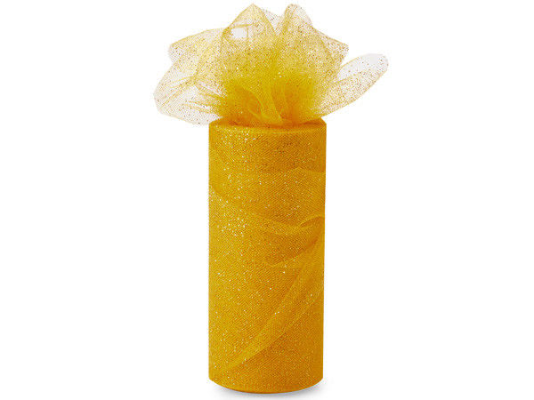8 Rolls Sheer Gold Glitter Tulle Ribbon Easter Baskets Valentines Day Weddings