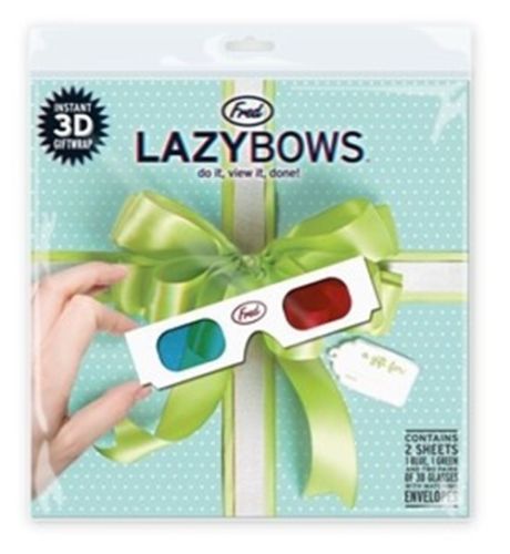 Lazy Bows 3D Gift Wrap - 3D Printed Lazybows Wrapping Paper with Glasses