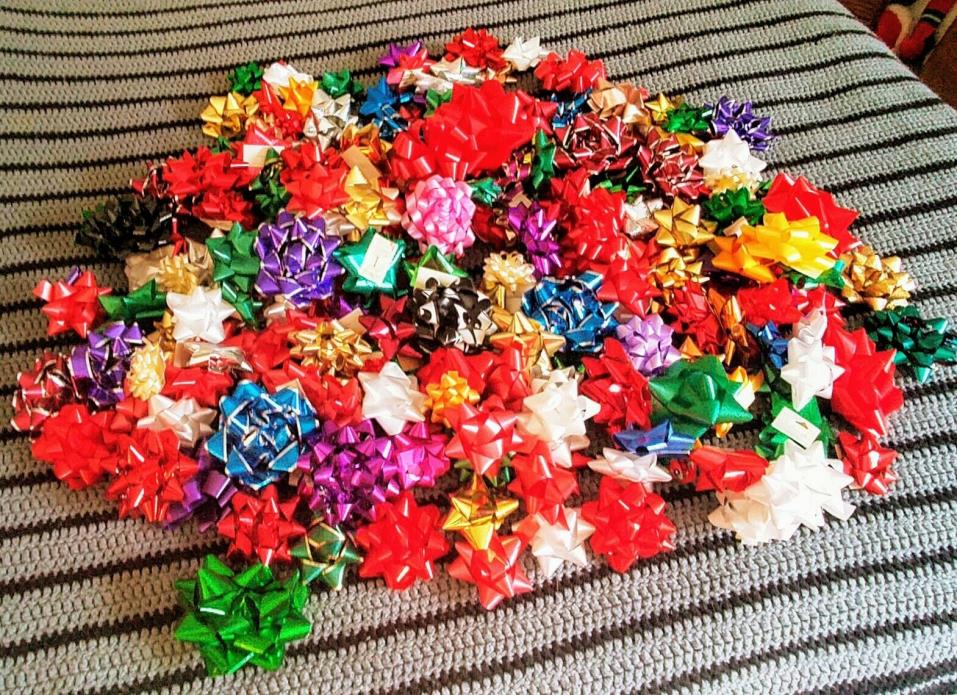 Assortment of Christmas / All Occasion Bows (over 200 bows)