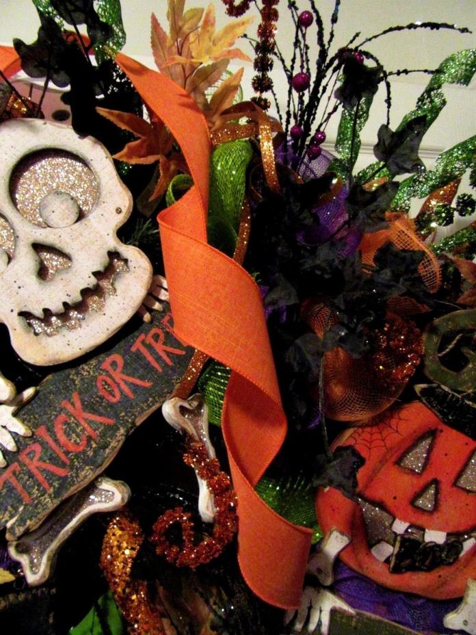 OFFRAY RIBBON~50 YARDS RIBBON~ORANGE HALLOWEEN RIBBON~2 1/2