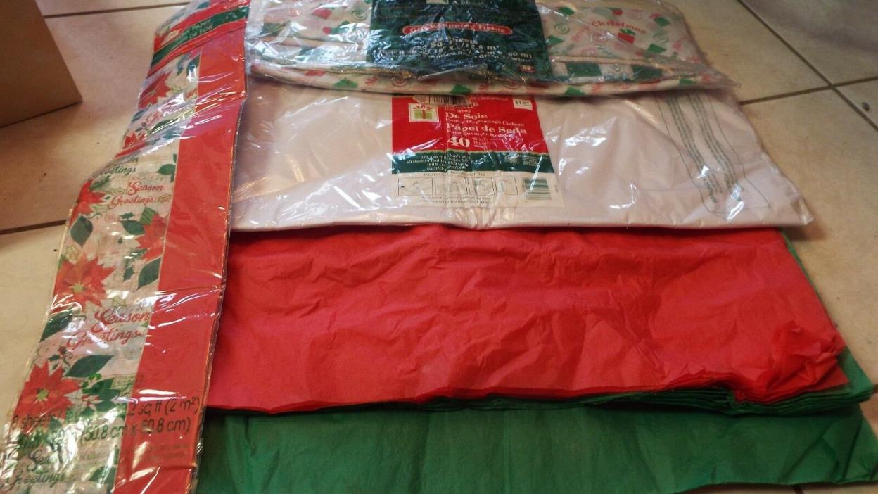 Big lot or red green white Christmas paper tissue
