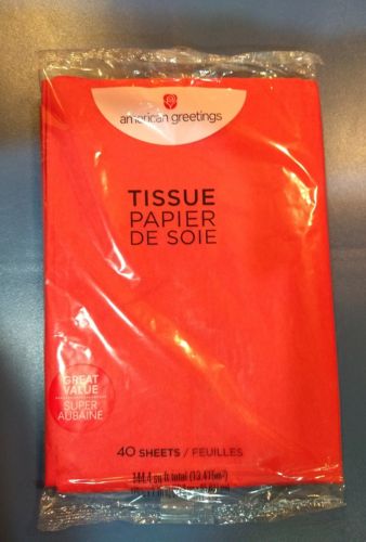 Pack of Gift Tissue Paper - 40 Sheets - Red