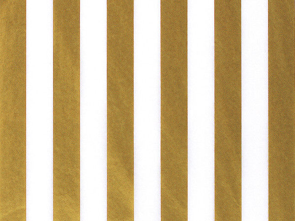Gold Metallic Stripes Tissue 240 ~ 20