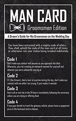 Groomsmen Gifts For Wedding The Man Card Edition 6 Pack PING Home