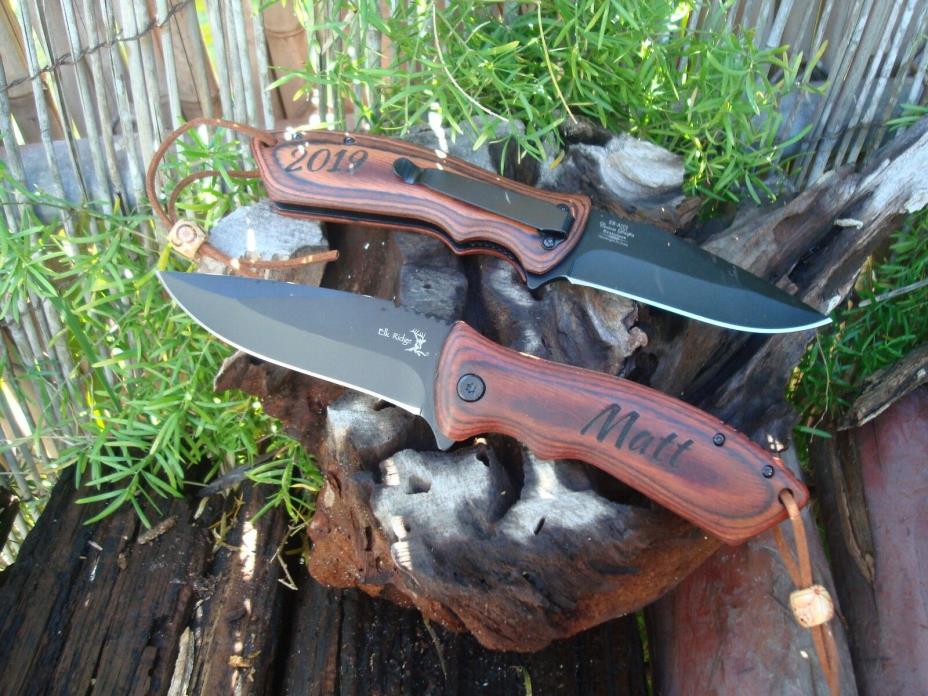 Personalized Knife,,Leather Cord, Wooden Ornaments, Best Man, Custom knife 002