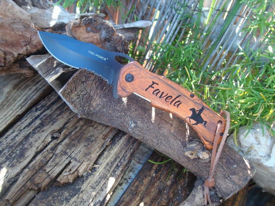 Personalized Knife *Cowboy Working* Initial, Name,Gift Dad Custom knife Gift 936