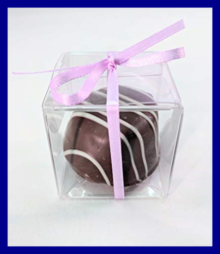 Clear Truffle Candy Boxes 1 1/2