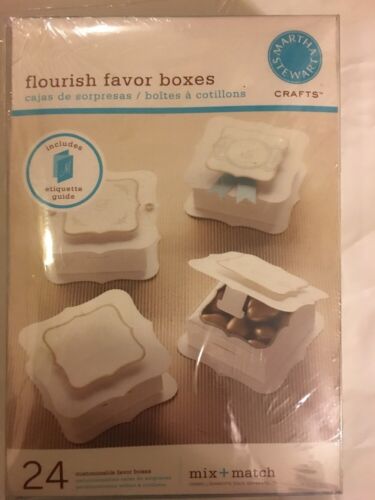 Martha Stewart Ivory Flourish Wedding Favor Boxes (24 count)