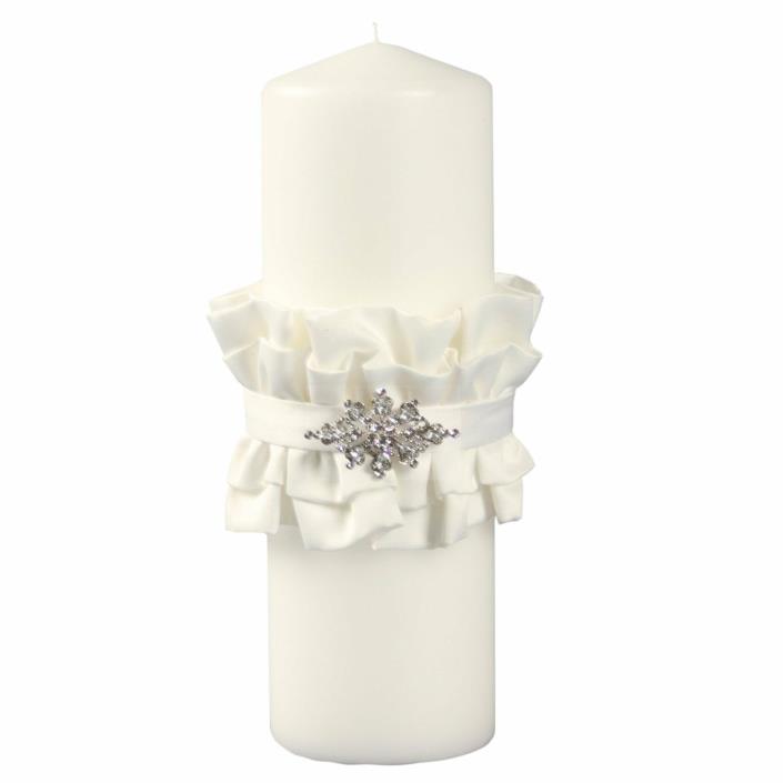 Ivy Lane Design Wedding Accessories Isabella Pillar Unity Candle, Ivory