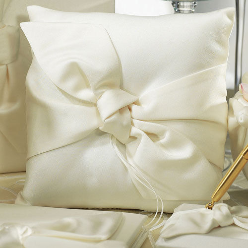 Beverly Clark The Love Knot IVORY Pillow - Wedding Bridal Ceremony Ring Bearer
