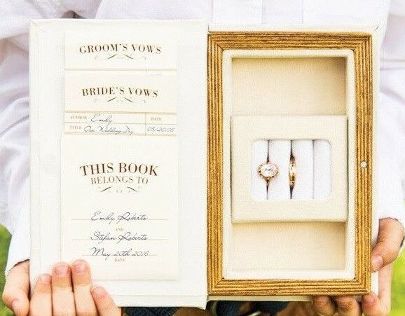 A Promise Made Vintage Inspired Jewelry Book Box Weddingstar wedding keepsake