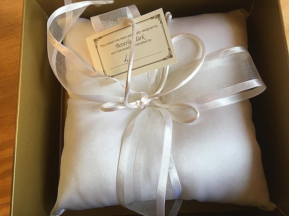 PILLOW SIMPLICITY BEVERLY CLARK COLLECTION BRIDAL WEDDING WHITE NEW 76B