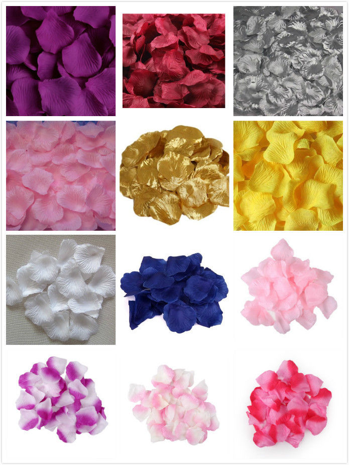 200pcs Silk Artificial Rose Petal Wedding Party Confetti Flower Table Decoration