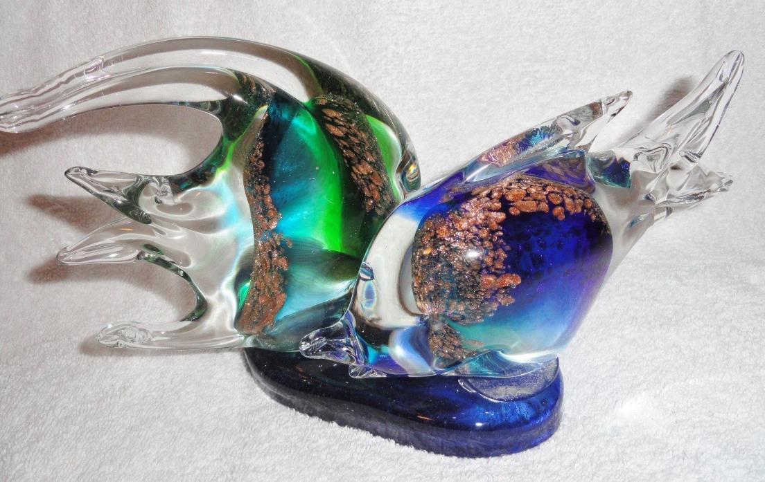 Home Decor Fish -Multi Color Glass