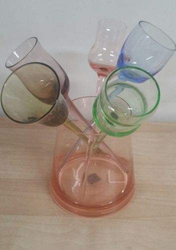 champagne flutes 7 piece set. Circleware. In original box