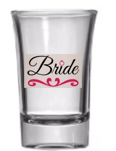 Personalized Bridal Shot Glass Hand painted Bride Shower Party????