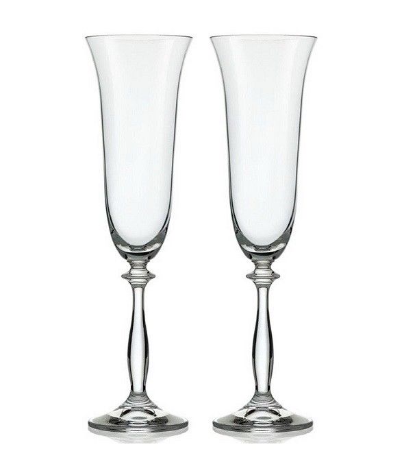 Crystal Wedding Flutes. Champagne Flutes. Toasting Flutes.  Sold as a PAIR.