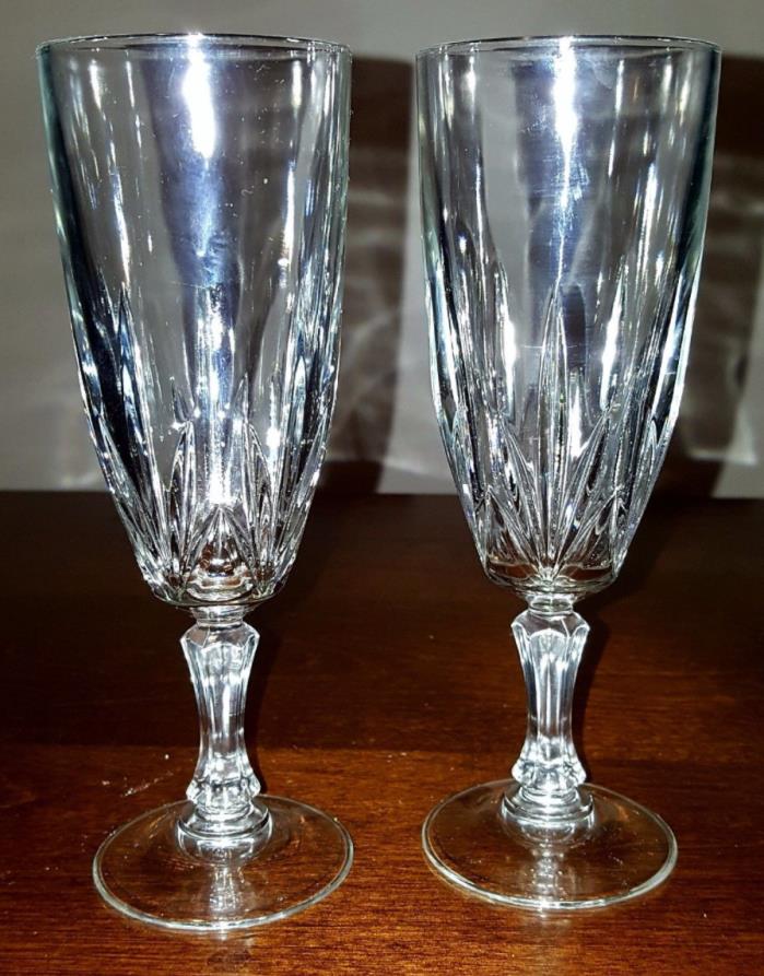 Crystal Kildare Champagne Flutes Glasses