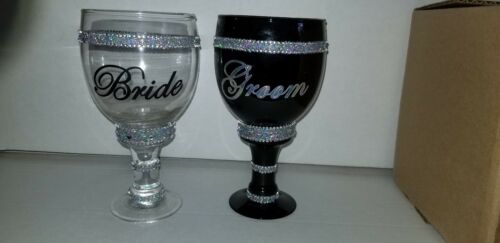 Bride and Groom Goblets 6 inches