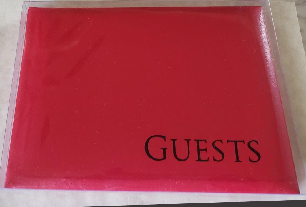 Guest Book ~ Red