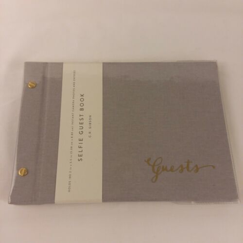 C.R. Gibson Wedding Selfie Guest Book 8x6in - Timeless G4-18785 free shipping