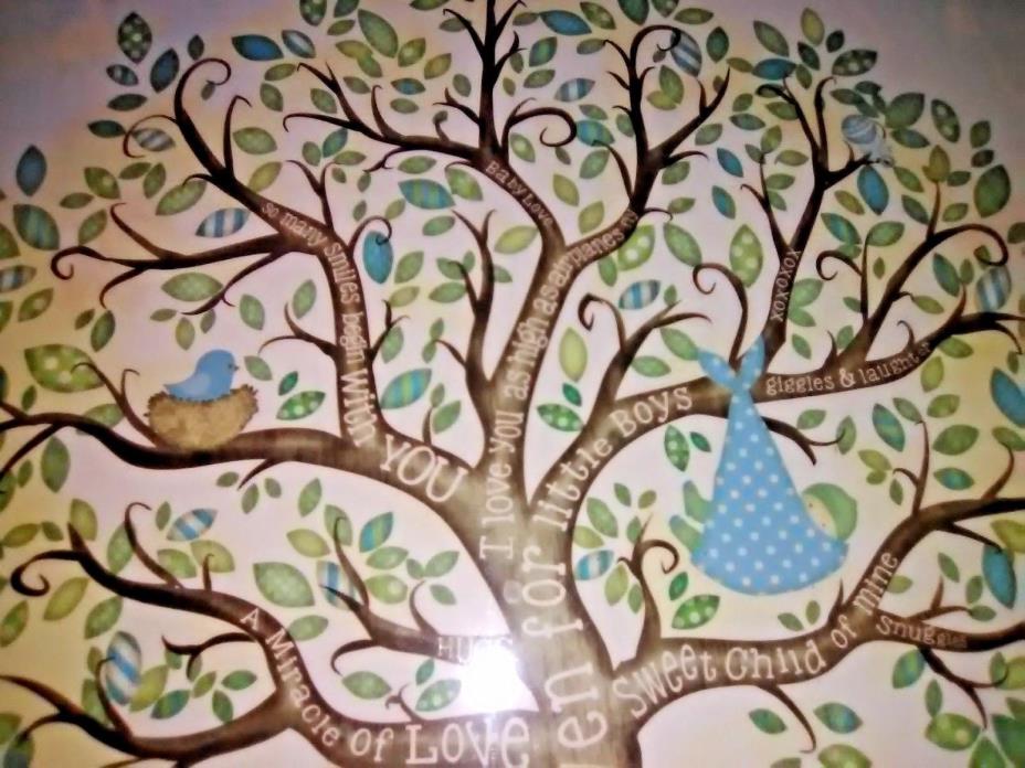 Precious moment cover /The Signing Tree Canvas Wall Decor baby boy 15