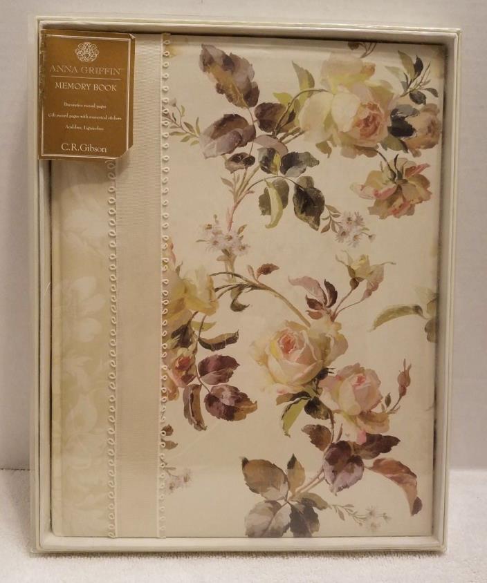C.R. Gibson Charlotte Wedding Marriage Memory Record Guest Book Photo Album-New