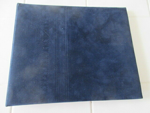 Hallmark Guest Book, Blue Fabric Cover, 6-Ring Binder, Lined Pages, NEW