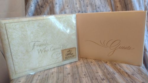 [2] New Hallmark Friends Who Came By & Plain Guests Sign In Book NEW