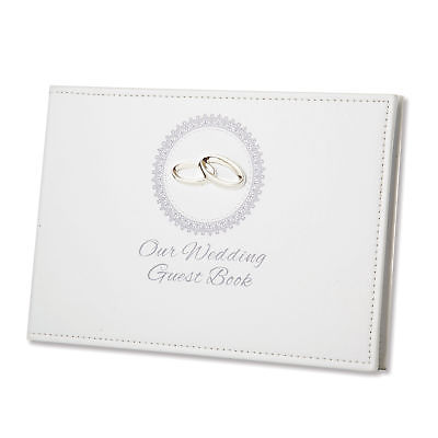 Double Rings Wedding Guest Book