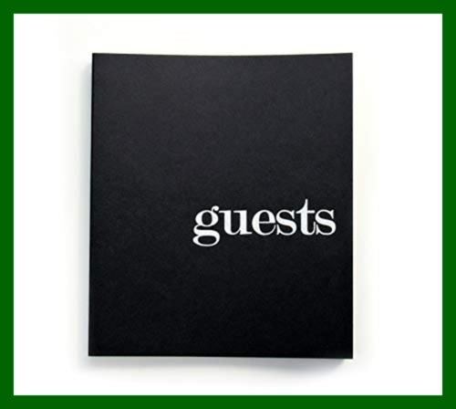 Photo Guest Book Wedding Alternative Guestbook W Blank P BLACK SILVER 8.5