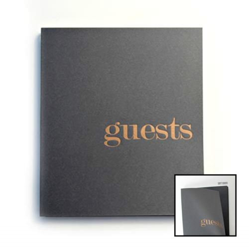Photo Guest Book For Poloroids Instax Guestbook Birthday GREY GOLD 8.5 X 7 Inch