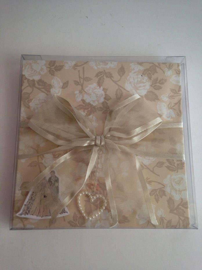 NEW Wedding Stories Book Keepsake Album Pop Up Fold Out Book Taupe Beige 7