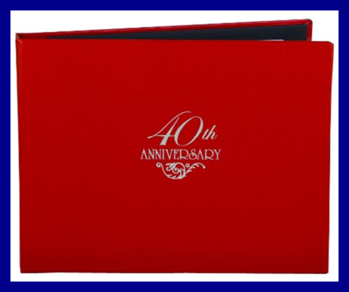 Wedding Accessories 40Th Anniversary Guest Book As Shown One Size FREE SHIPPING