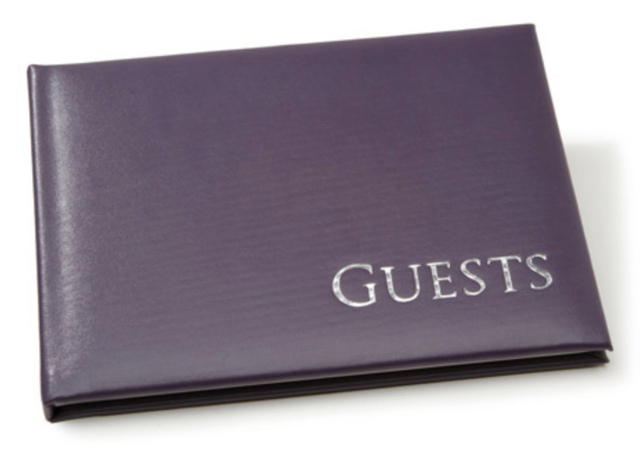 Guest Book ~ Purple