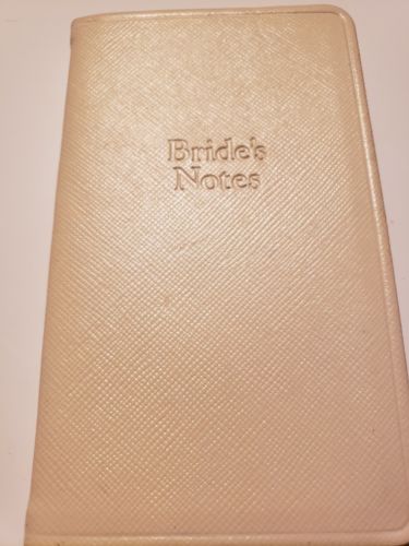 Bride Notes Book Sm Book To Carry