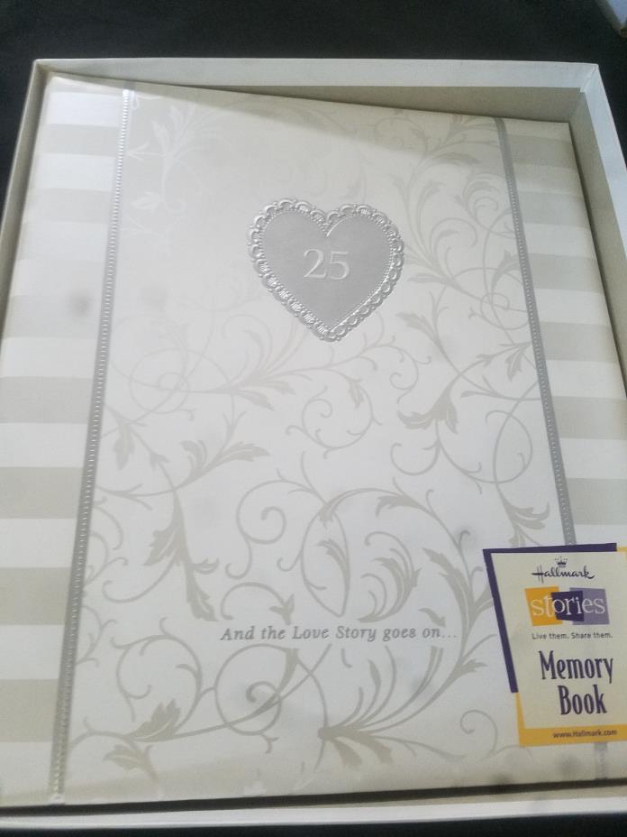 NEW 25th Anniversary Hallmark Deluxe Album Wedding Memory Book