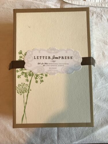 Letterpress Invitations & Response Cards 50