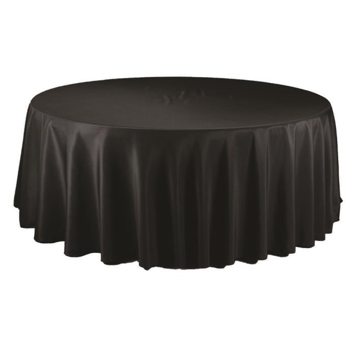 Round Polyester Tablecloth, 108-Inch