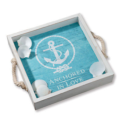 Lillian Rose Anchored in Love Square Tray