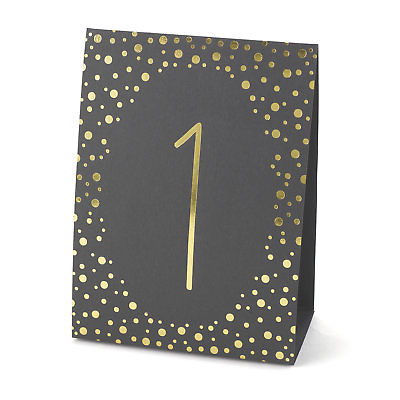 Le Prise Polka Dot Table Number Tents