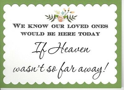 BRAND NEW!  Sign - Our Loved Ones Memorial - Green Backer