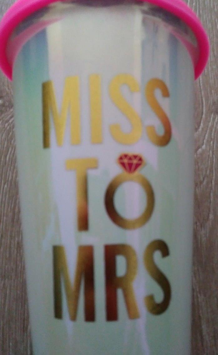 New Miss to Mrs. Ceramic Travel Cup Mug Bride Wedding Coffee