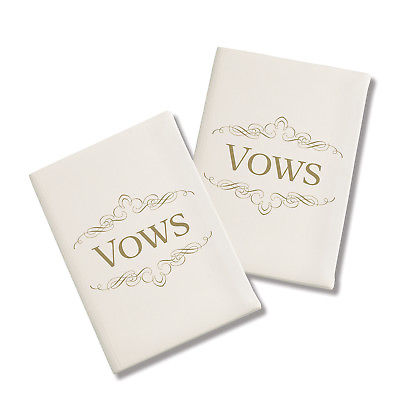 Lillian Rose Set of 2 Ivory Satin Vows Book
