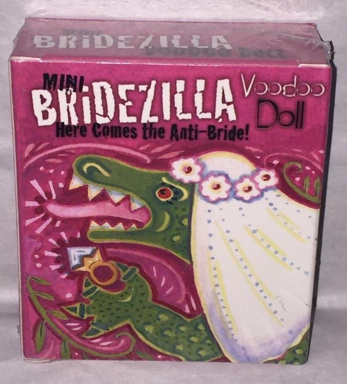Mini BRIDZILLA Voodoo Doll Anti-Bride GAG GIFT Doll w/ Book & Pins NEW Sealed