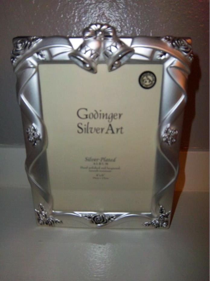 Godinger Silver Plated Satin Finish Wedding Album 4x6 Photos