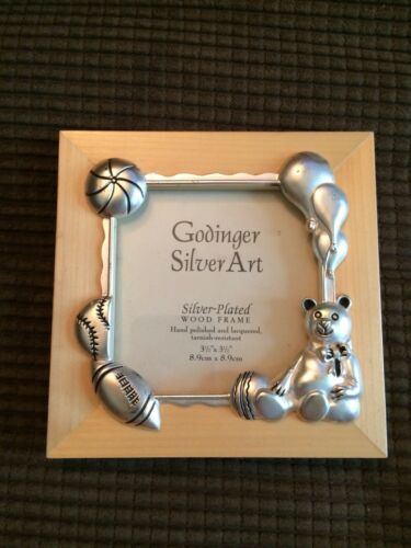 Picture Frame Godinger Silver Plated Glass Wood