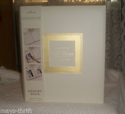 HALLMARK MEMORY BOOK / CELEBRATING FIFTY YEARS OF MARRIAGE / NEW