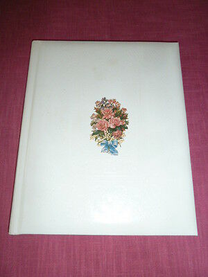 Hallmark Wedding Memory Book & Album, White Padded Hardback Vinyl Covers, 11”x9”